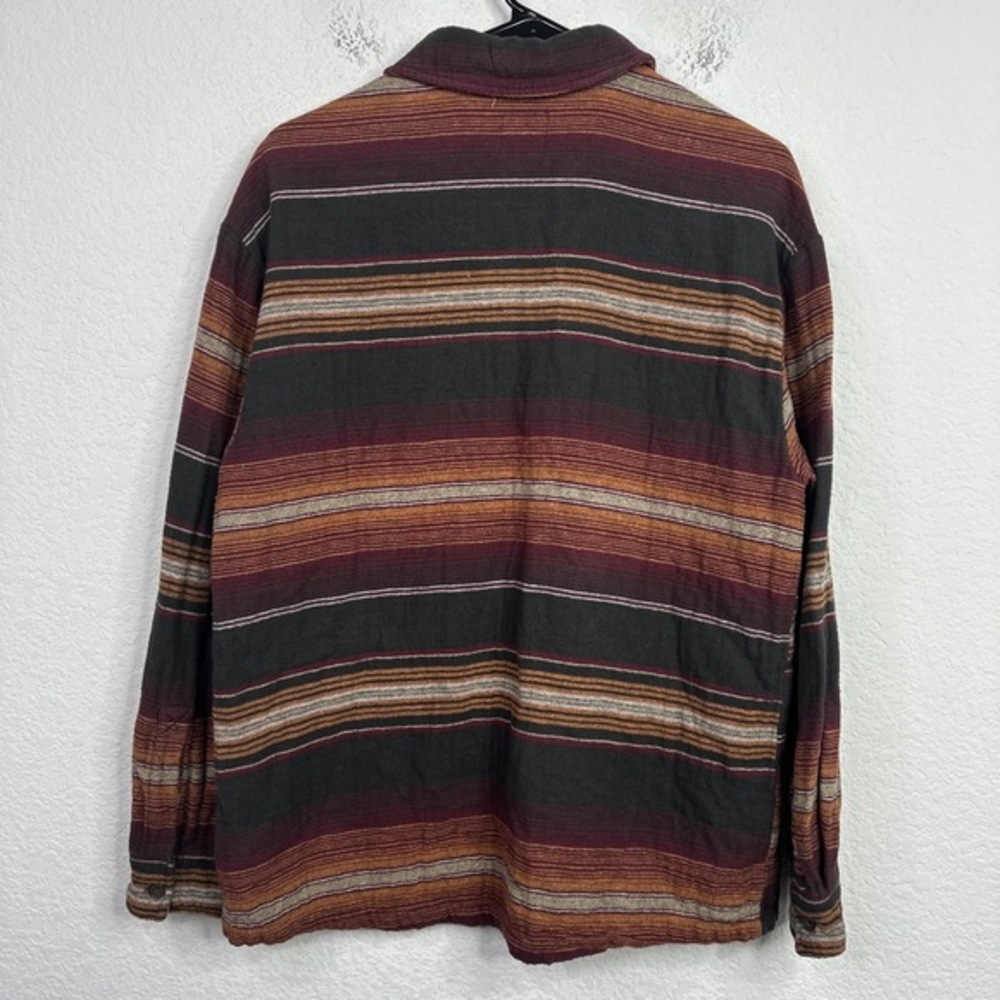 Mountain And Isles Shacket Mens Small Aztec Striped Long Sleeve Button Casual - Picture 2 of 5